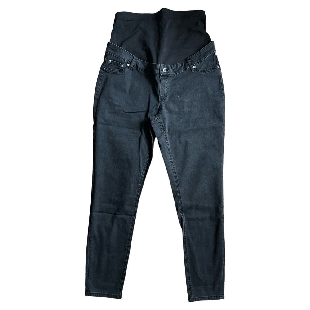 Asos Washed Black Maternity Ultimate Skinny Jeans, US12